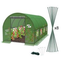 Tunel foliowy ogrodowy szklarnia foliak na pomidory warzywa 6x3x2m zielony
