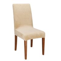 Pokrowiec na krzesło uniwersalny beżowy