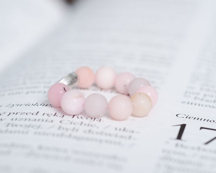 Różaniec na palec Opal Różowy RT-17 zdjęcie 5