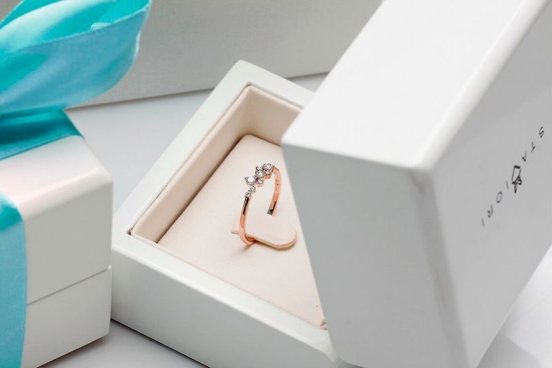 Emaga Złoty pierścionek PRD5400 - Diament zdjęcie 9