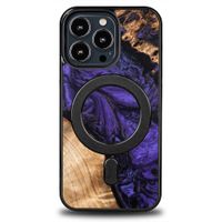 etui bewood unique na iphone 13 pro - violet z magsafe