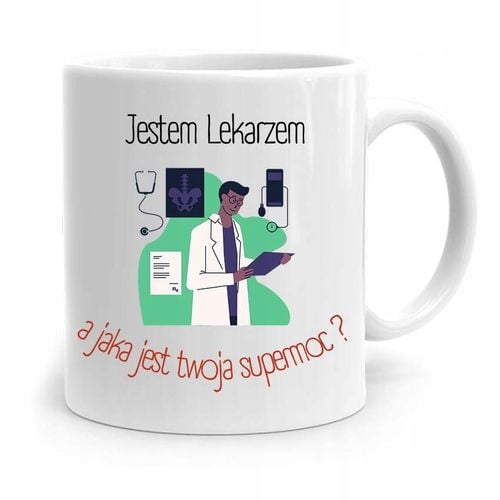Kubek Prezent Dla Doktora Lekarza Jestem Lekarzem Z Nadrukiem Ze Zdjęciem na Arena.pl