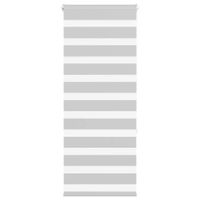 Roleta zebra, jasnoszara, szerokość tkaniny 50,9 cm, poliester