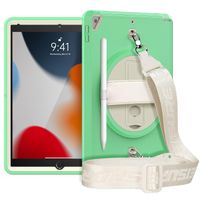 Etui do iPad 6/5 9.7" z Podstawką i Paskiem na Ramię Zielone