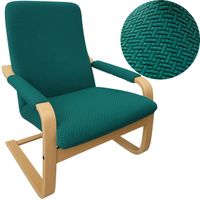 POKROWIEC NA FOTEL FINKA ŻAKARD JODEŁKA ZIELONY