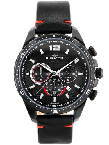 RUBICON RNCD98 - CHRONOGRAF (zr095a) black na Arena.pl