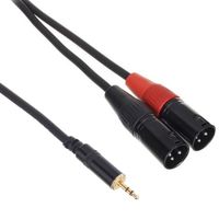 Kabel audio sygnałowy 2x XLR mini Jack 3,5 mm stereo 3m pozłacany pro snake