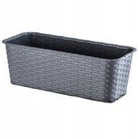 KADAX Skrzynka Balkonowa 40cm Doniczka Grafitowa