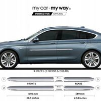 BMW 5 GT F07 2010-2017 Listwy CHROM drzwi ochronne