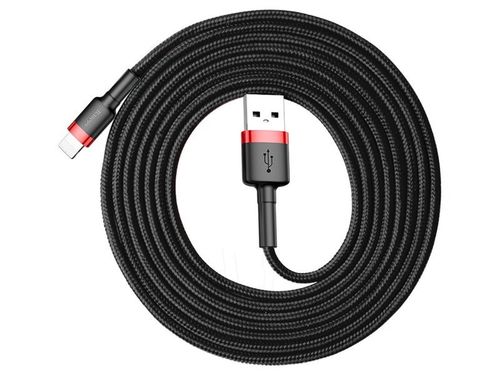 Baseus Kabel USB Lightning iPhone 1.5A 2m Czarno-czerwony na Arena.pl