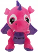 Maskotka Smok dinozaur Kraków różowy - 19cm
