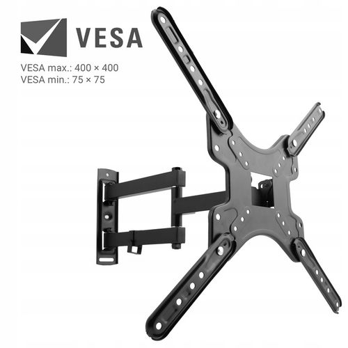 OBROTOWY UCHWYT DO TELEWIZORA ŚCIENNY Wieszak TV UNIWERSALNY 17-56 na Arena.pl