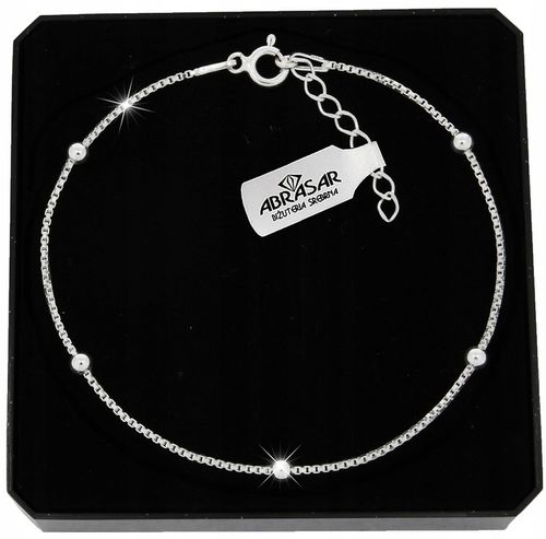 SREBRNA BRANSOLETKA DAMSKA celebrytka Z KULKAMI dla NIEJ SREBRO 925 na Arena.pl