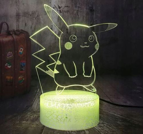 Lampka 3D nocna led usb Pikachu Statuetka na Arena.pl