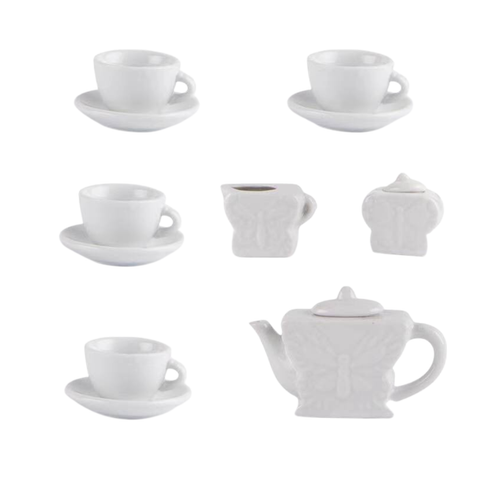 Zestaw Do Herbaty Filiżanki Do Malowania Figurki Gipsowe Zestaw Kreatywny na Arena.pl