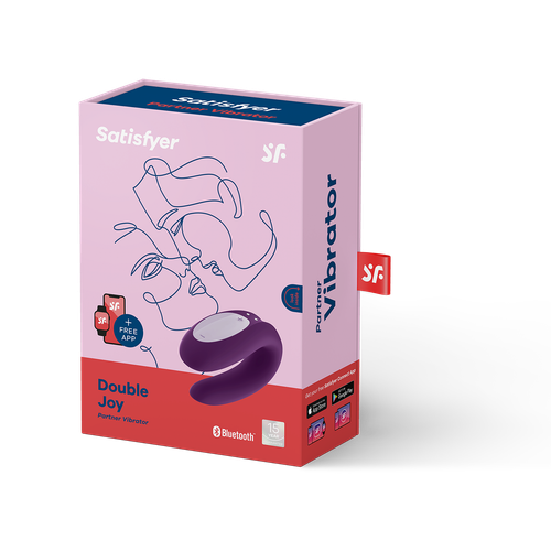 Satisfyer Double Joy Violet Incl. Bluetooth And App na Arena.pl
