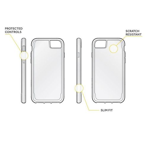 Griffin Reveal - Etui iPhone 8 Plus / 7 Plus (przezroczysty) na Arena.pl