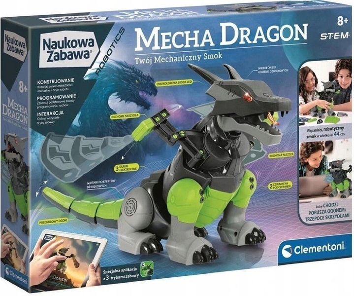 Interaktywny Smok Mechaniczny Clementoni zdjęcie 1