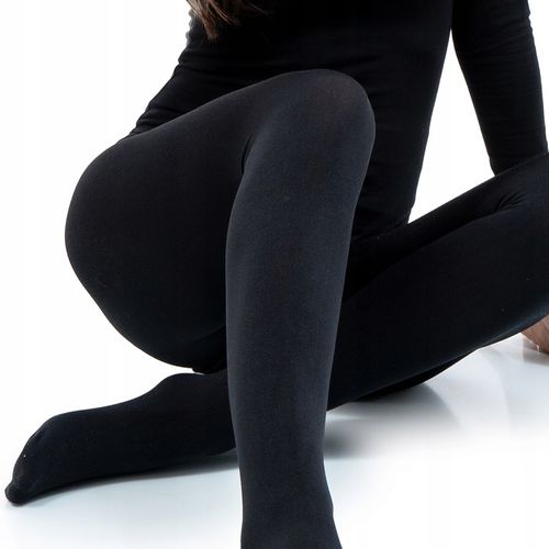 BAWEŁNA SATYNOWANA Rajstopy BEZSZWOWE kryjące OCIEPLANE POLAREM fenome na Arena.pl