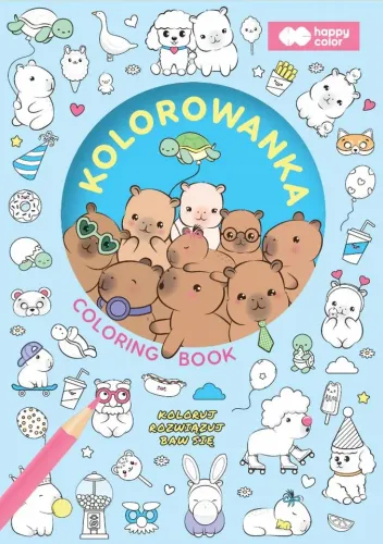 Kolorowanka A5 8k Kapibara Kapi Fun Happy Color na Arena.pl