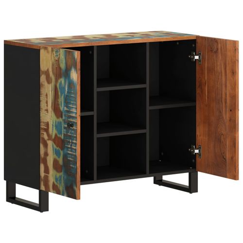 Szafka z 2 drzwiczek, 90x33x75 cm, lite drewno z odzysku na Arena.pl