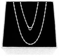 KLASYCZNY ŁAŃCUSZEK SREBRNY SINGAPUR ZE SREBRA PRÓBY 925 55cm