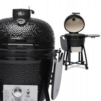 Grill ceramiczny gazowy Koler Kamado EG22-GAS Termometr Zapalarka Czarny