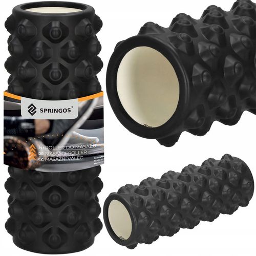 ROLLER WAŁEK DO MASAŻU PLECÓW NÓG RELAKSUJĄCY PIANKOWY 33x10cm DUŻY na Arena.pl