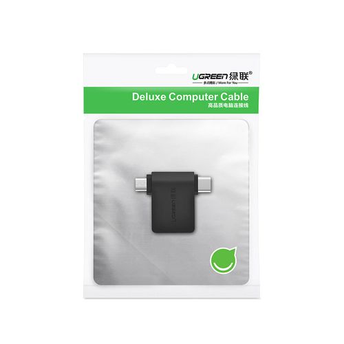 adapter przejściówka otg 2w1 usb do usb-c / micro usb - czarny na Arena.pl