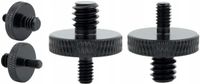 adapter śruba redukcja 1/4" na m4 statywowa aluminiowa czarna 18 mm