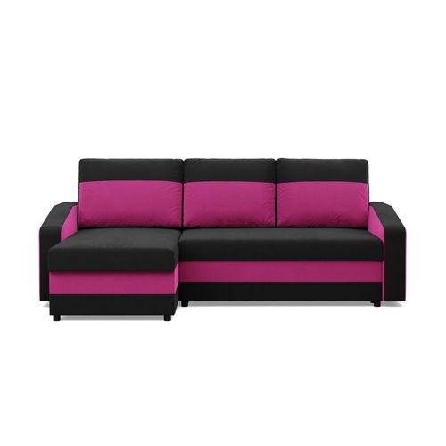 Narożnik uniwersalny, mikrofaza, AURELO, 231x140x92 cm, różowy | TYLETEGOTU na Arena.pl