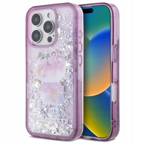 Etui do iPhone 16 Pro Max Hello Kitty Liquid Glitter 50TH Anniversary Case na Arena.pl