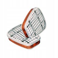 6055 Filtr 3M 2 szt Ochrona A2 do Maski Półmaski 6200 6300 7502 7503 6900