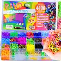 ZESTAW GUMEK DO ROBIENIA BRANSOLETEK KREATYWNY MOCNE XL KOLORY Gumki 4400