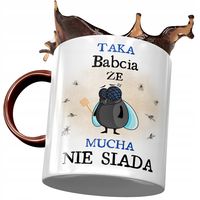 Kubek Bordowy Dla Babci Babuni Na Dzień Babci Z Nadrukiem Ze Zdjęciem