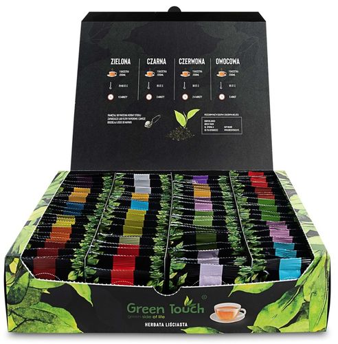 Zestaw herbat 100 saszetek Green Touch liściasta na Arena.pl