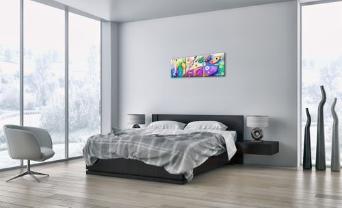 Obraz Na Płótnie - Ryby Pastele  - 90X30 Cm - Ca90X30-4096 na Arena.pl