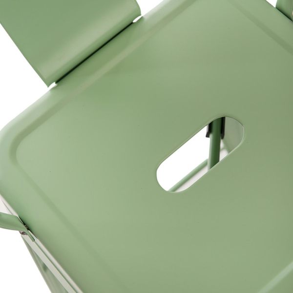 Hoker Paris Back 66cm zielony inspirowany Tolix zdjęcie 5