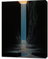 Obraz 70x90cm Wodospad Światła