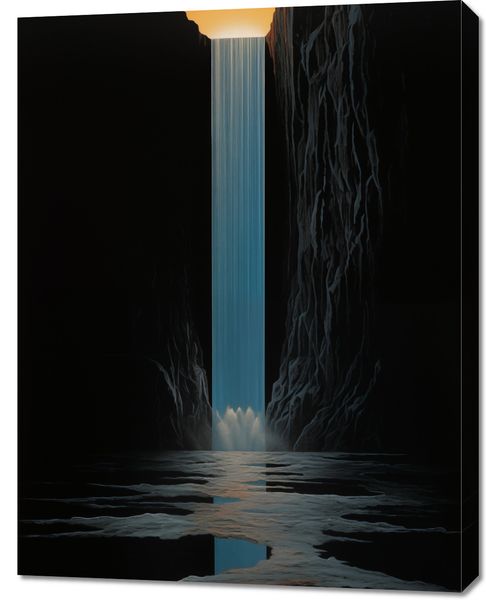 Obraz 70x90cm Wodospad Światła zdjęcie 1