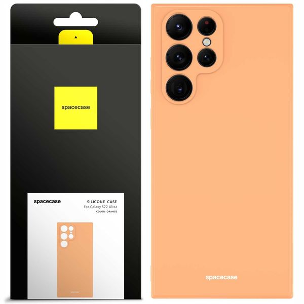 Spacecase Silicone Case Galaxy S22 Ultra Orange zdjęcie 1