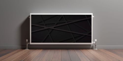 MASKOWNICA Magnetyczna Na Kaloryfer Czarna Abstrakcja 110cm x 60cm na Arena.pl