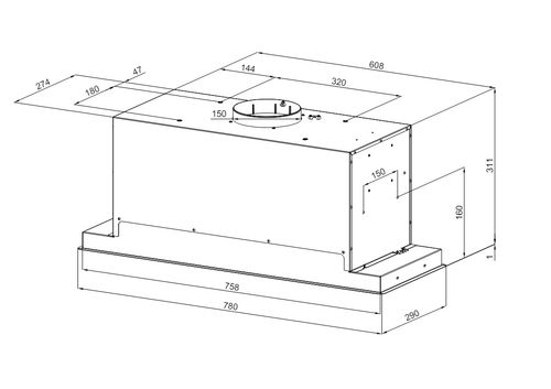 OKAP KUCHENNY SELETIO 80.1 WHITE na Arena.pl