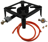 PALNIK GAZOWY TABORET ŻELIWNY KUCHENKA 6kW + ZESTAW DO BUTLI GAZOWEJ