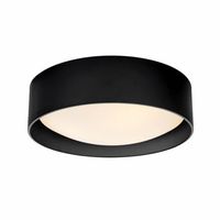 Okrągły plafon do jadalni VERO 30684202 Kaspa metalowy czarny