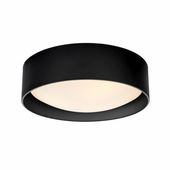 Okrągły plafon do jadalni VERO 30684202 Kaspa metalowy czarny