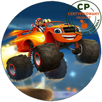 Opłatek na tort Blaze i Megamaszyny