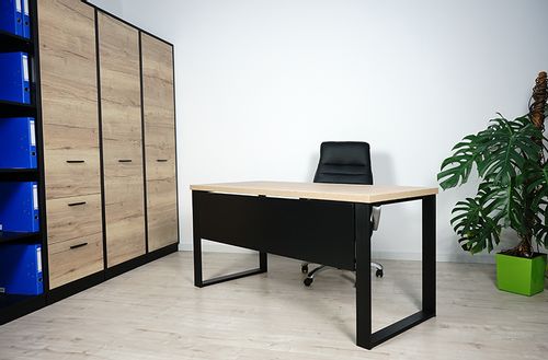 Biurko Neptun blenda Dąb Sonoma 120x68 MebleKreator na Arena.pl