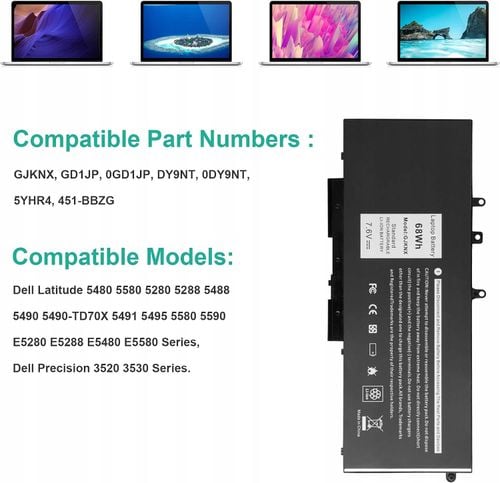 AKUMULATOR BATERIA DO LAPTOPA 7,6 V/68 Wh na Arena.pl