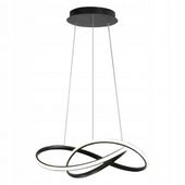 ŻYRANDOL CZARNY LED LOFTOWY LAMPA WISZĄCA SALON ELEGANCKI